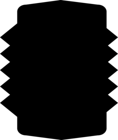 Rectangle With Jagged Sides Outline Drawing Svg Vector, Free Vectors File